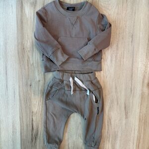 LITTLE BIPSY BABY- MUSHROOM Sweatshirt and Joggers Set